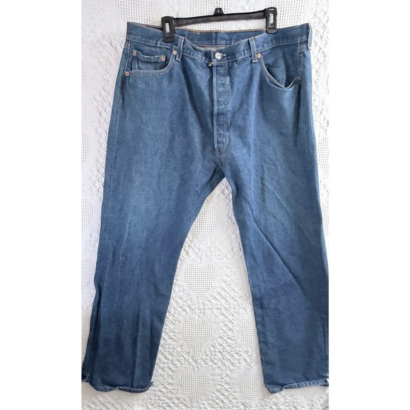 Levi's Other - Vintage Levis 501 Mens 40x31 Blue Jeans Made in USA 2002 Button Fly Denim NICE!